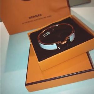 Pink and Rose Gold Hermès Bracelet